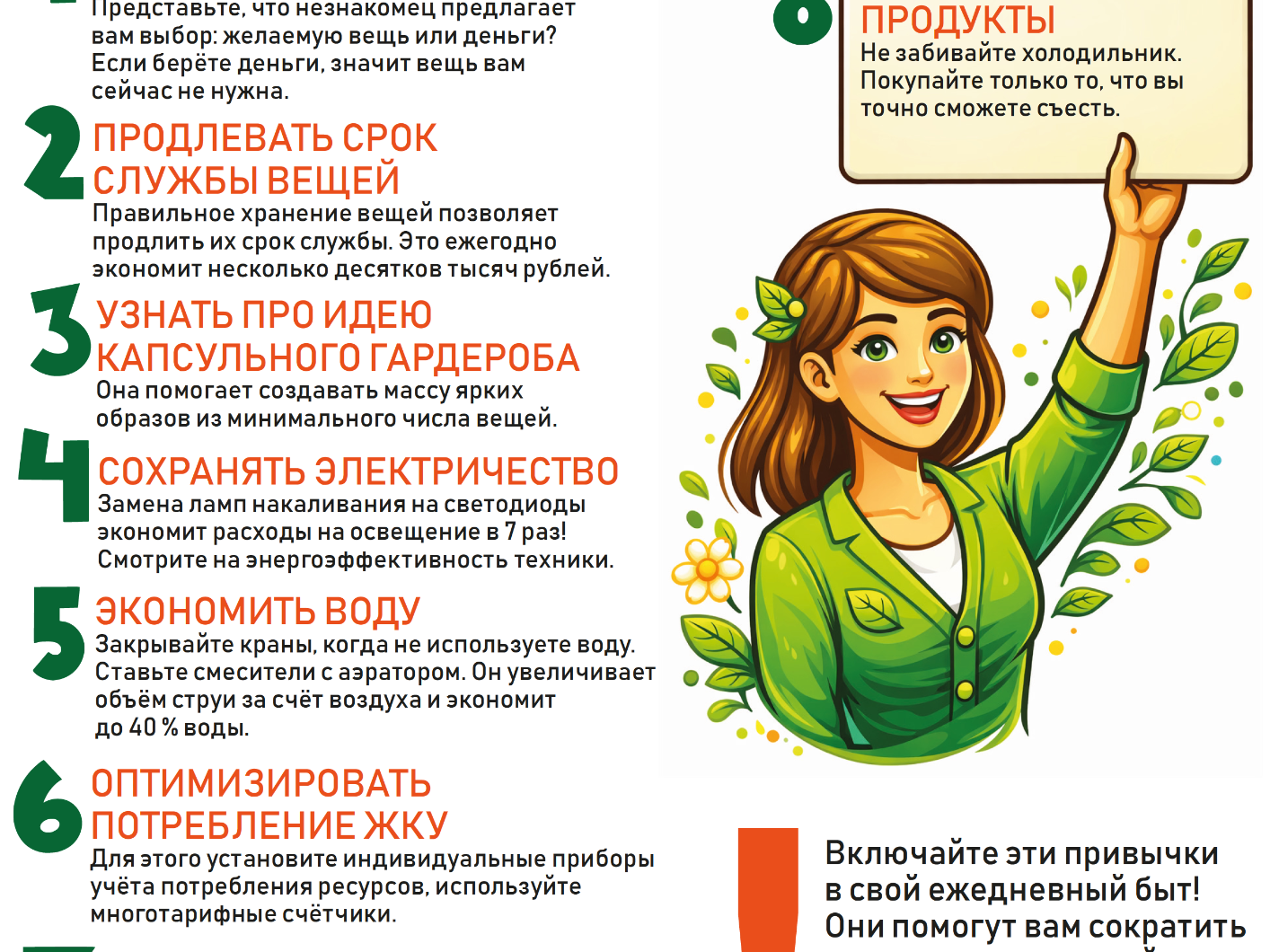 Информационный материал «Жить экологично – не дорого!».